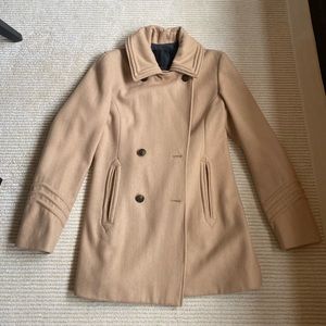 Troy Smith for D Wool Blend Camel Coat